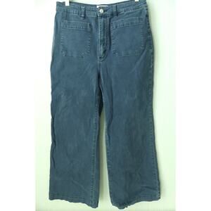 Rolla's Women's Wide Leg Sailor Jeans Size 32 /14 Denim High Rise Aussie